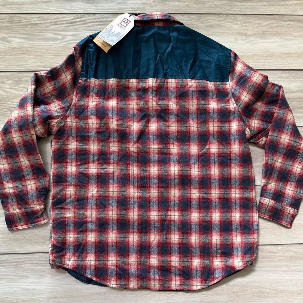 Avalanche Men Regular Fit Long Sleeves Checkered Casual Shirt Navy Large NWT - Picture 5 of 8